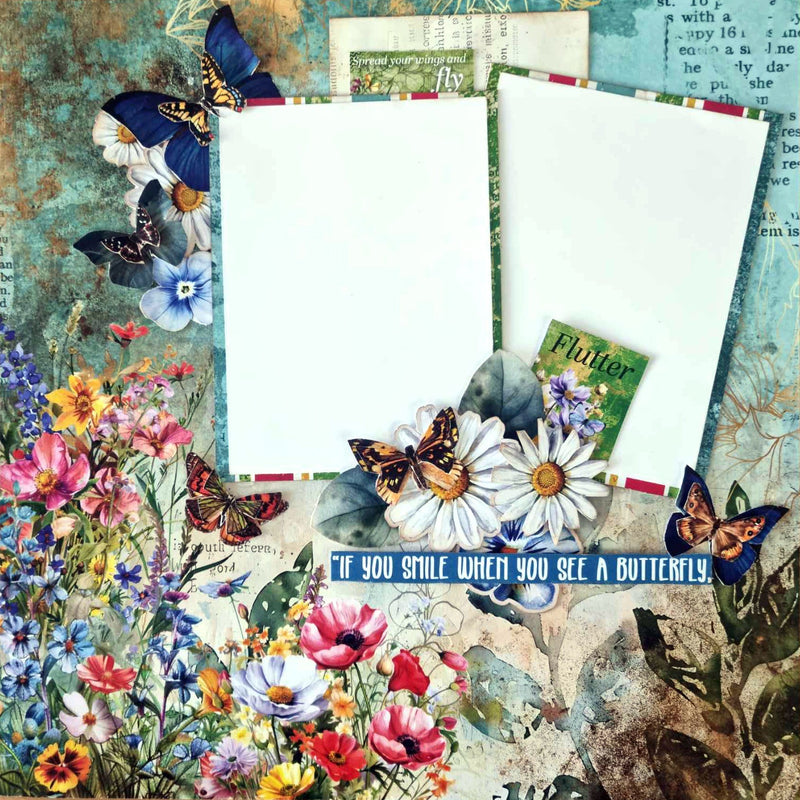 3Quarter Designs Papier Design et Découpes Ailes Flottantes 30x30 cm-8