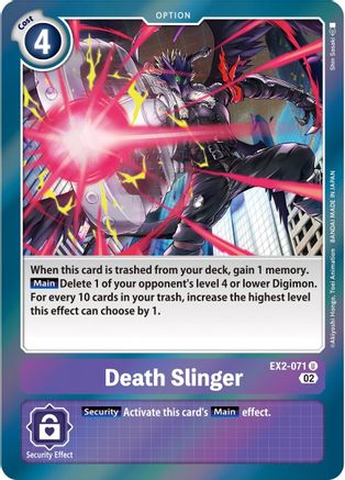 Death Slinger (Alternate Art) (EX2-071) - Starter Deck 14: Beelzemon Advanced Deck Set Foil-1