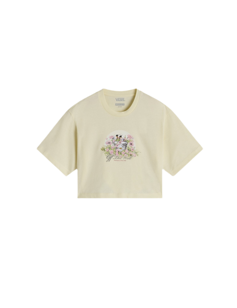 Vans 'Birdsong Relaxed' Cropped Tee - Yellow (Women's)-1
