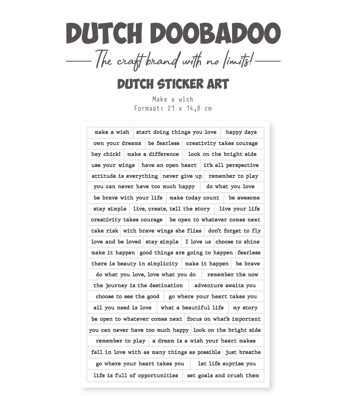 Dutch Doobadoo DDBD Dutch Sticker A5 Happy Spring 1-1