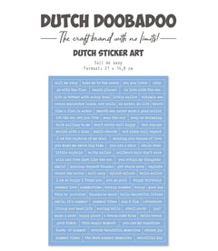 Dutch Doobadoo DDBD Pegatina holandesa A5 Sail Me Away-1