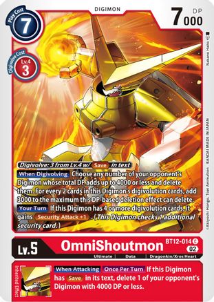 OmniShoutmon (BT12-014) - Across Time-1