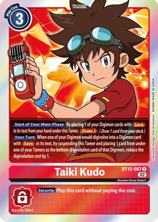 Taiki Kudo (BT12-087) - Across Time Foil-1