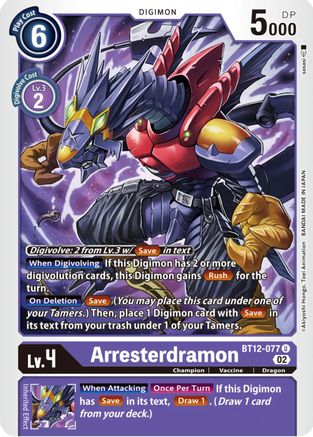 Arresterdramon (BT12-077) - Across Time-1