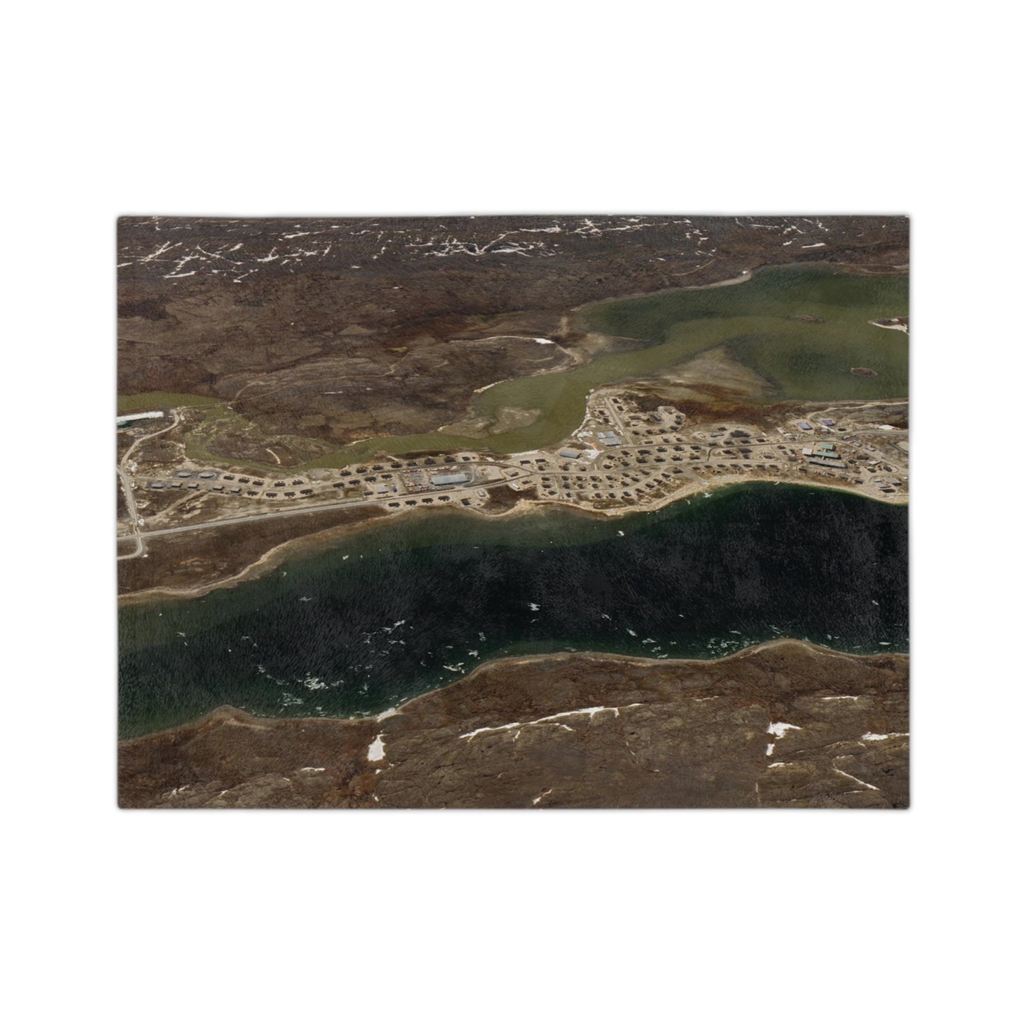 Akulivik Nunavik Velveteen Throw Blanket