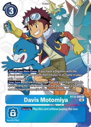 Davis Motomiya (Alternate Art) (BT12-090) - Across Time Foil-1