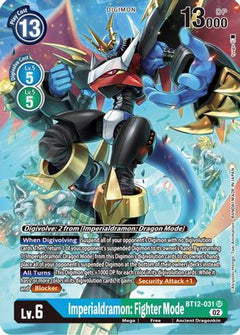 Imperialdramon: Fighter Mode (Alternate Art) (BT12-031) - Across Time Foil-1