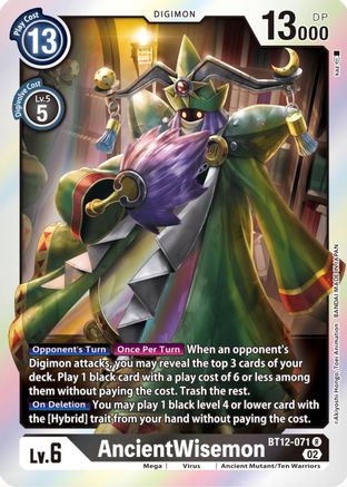 AncientWisemon (BT12-071) - Across Time Foil-1