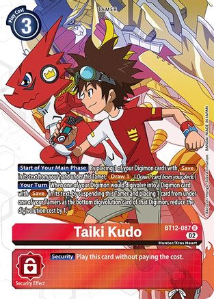 Taiki Kudo (Alternate Art) (BT12-087) - Across Time Foil-1