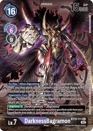 DarknessBagramon (Alternate Art) (BT12-111) - Across Time Foil-1