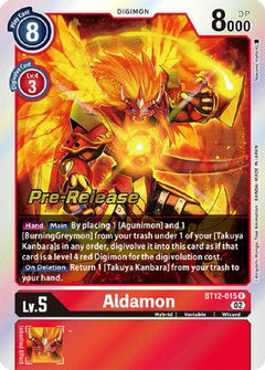 Aldamon (BT12-015) - Across Time Pre-Release Cards-1