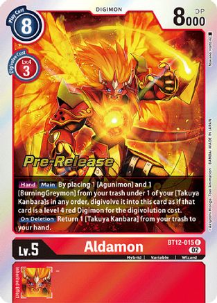 Aldamon (BT12-015) - Across Time Pre-Release Cards-1