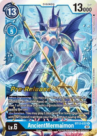 AncientMermaimon (BT12-032) - Across Time Pre-Release Cards Foil-1