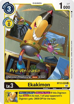 Ekakimon (BT12-035) - Across Time Pre-Release Cards-1