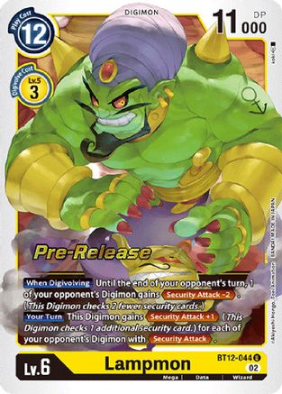 Lampmon (BT12-044) - Across Time Pre-Release Cards-1