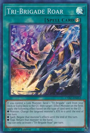 Tri-Brigade Roar (CYAC-EN053) - Cyberstorm Access 1st Edition-1