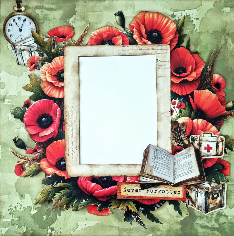 3Quarter Designs Collection Never Forgotten – Papier Design 30x30 cm et Die-cuts-7