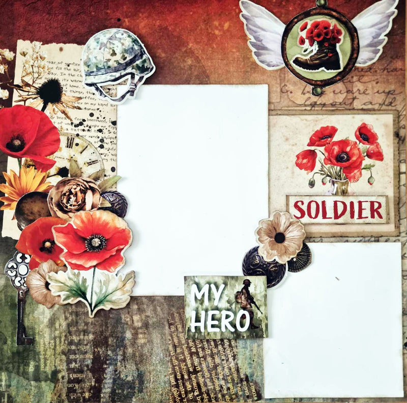 3Quarter Designs Collection Never Forgotten – Papier Design 30x30 cm et Die-cuts-12