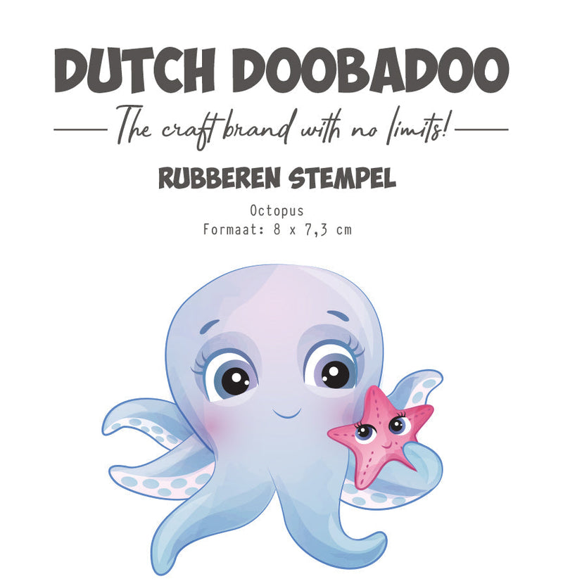 Dutch Doobadoo DDBD Tampon en caoutchouc Pieuvre-1