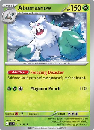 Abomasnow 11 - SV02 Paldea Evolved Reverse Holofoil-1