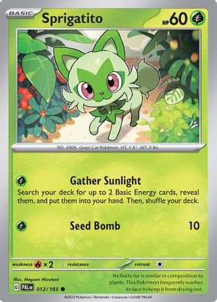 Sprigatito - 012/193 12 - SV02 Paldea Evolved-1