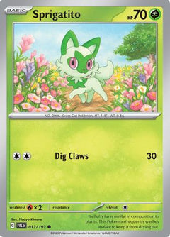 Sprigatito - 013/193 13 - SV02 Paldea Evolved-1