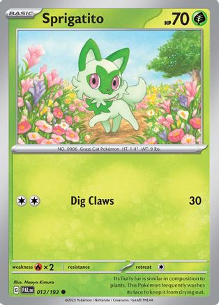 Sprigatito - 013/193 13 - SV02 Paldea Evolved-1