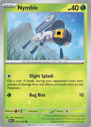 Nymble - 019/193 19 - SV02 Paldea Evolved Reverse Holofoil-1