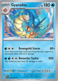 Gyarados 43 - SV02 Paldea Evolved Reverse Holofoil-1