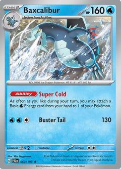 Baxcalibur - 060/193 60 - SV02 Paldea Evolved Reverse Holofoil-1