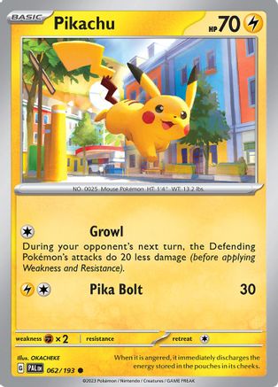 Pikachu 62 - SV02 Paldea Evolved-1