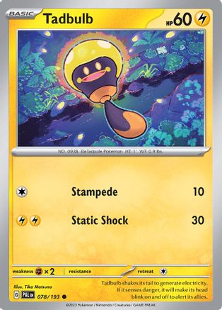Tadbulb - 078/193 78 - SV02 Paldea Evolved Reverse Holofoil-1