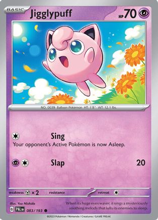 Jigglypuff 83 - SV02 Paldea Evolved Reverse Holofoil-1