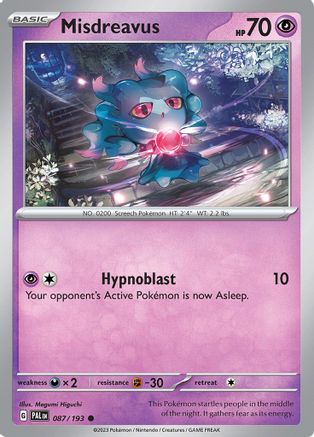 Misdreavus 87 - SV02 Paldea Evolved-1
