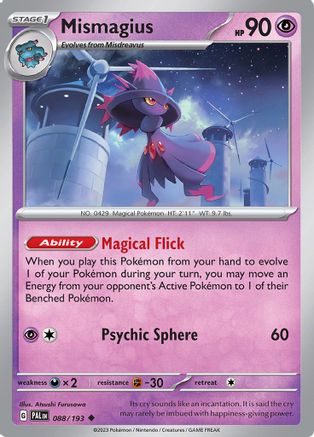 Mismagius - 088/193 88 - SV02 Paldea Evolved Reverse Holofoil-1