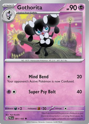 Gothorita - 091/193 91 - SV02 Paldea Evolved Reverse Holofoil