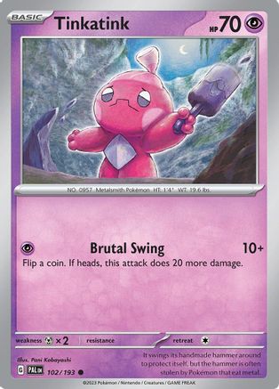 Tinkatink - 102/193 102 - SV02 Paldea Evolved-1
