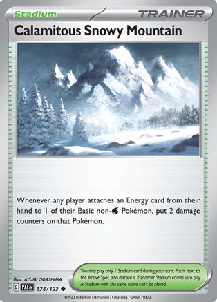 Calamitous Snowy Mountain 174 - SV02 Paldea Evolved-1