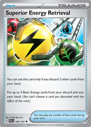 Superior Energy Retrieval - 189/193 189 - SV02 Paldea Evolved-1