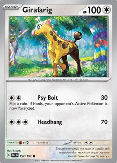 Girafarig 154 - SV02 Paldea Evolved Reverse Holofoil-1