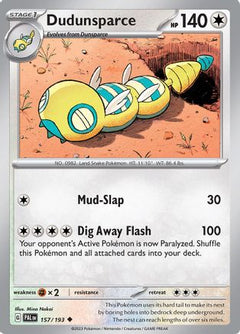 Dudunsparce 157 - SV02 Paldea Evolved Reverse Holofoil-1