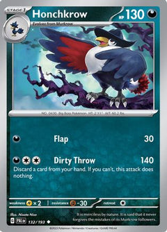 Honchkrow 132 - SV02 Paldea Evolved-1
