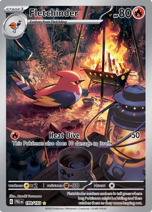 Fletchinder - 199/193 199 - SV02 Paldea Evolved Holofoil-1