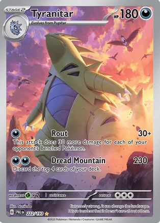 Tyranitar - 222/193 222 - SV02 Paldea Evolved Holofoil-1
