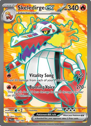 Skeledirge ex - 233/193 233 - SV02 Paldea Evolved Holofoil-1