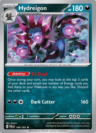 Hydreigon 140 - SV02 Paldea Evolved Reverse Holofoil-1