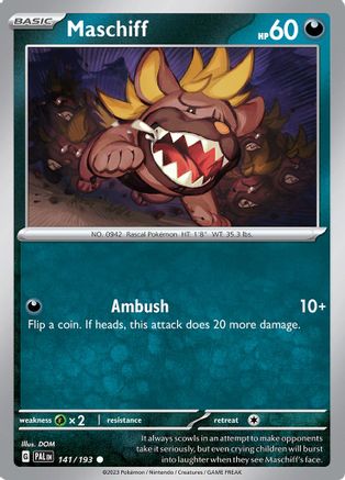 Maschiff - 141/193 141 - SV02 Paldea Evolved-1
