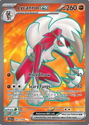 Lycanroc ex - 241/193 241 - SV02 Paldea Evolved Holofoil-1
