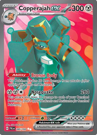 Copperajah ex - 245/193 245 - SV02 Paldea Evolved Holofoil-1
