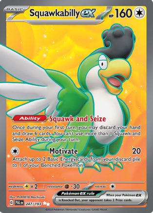 Squawkabilly ex - 247/193 247 - SV02 Paldea Evolved Holofoil-1